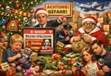 Kommentar: Frohe Weihnachten – und pass auf, dass dein Geschenk dich nicht vergiftet Gefährliches-Kinderspielzeug_Illustration