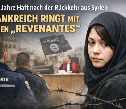 Zehn Jahre Haft nach der Rückkehr aus Syrien – Frankreich ringt mit seinen „Revenantes“ ISIS-Rückkehrerinnen_Illustration