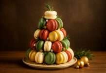 Macaron-Turm mit winterlichen Füllungen Macaron-Turm-mit-winterlichen-Füllungen
