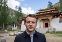 Macron in China: Tibet bleibt ein blinder Fleck europäischer Außenpolitik Macron_Tibet_Illustration