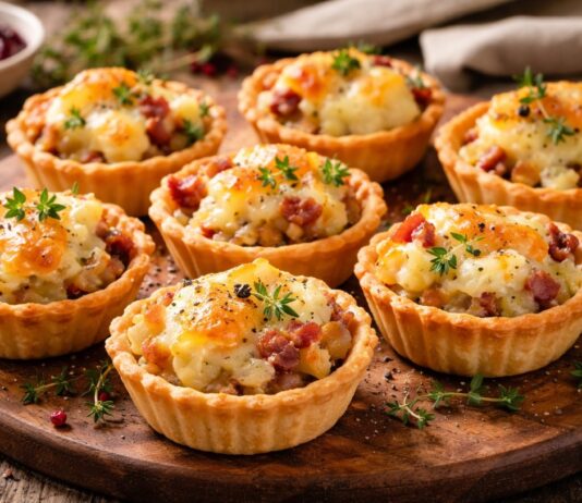 Mini-Tarte Tartiflette im Fingerfood-Style Mini-Tarte-Tartiflette-im-Fingerfood-Style
