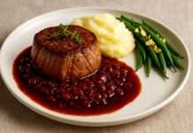 Rinderfilet mit Rotwein-Schalotten-Sauce – Ein moderner französischer Weihnachtsklassiker Rinderfilet-mit-Rotwein-Schalotten-Sauce