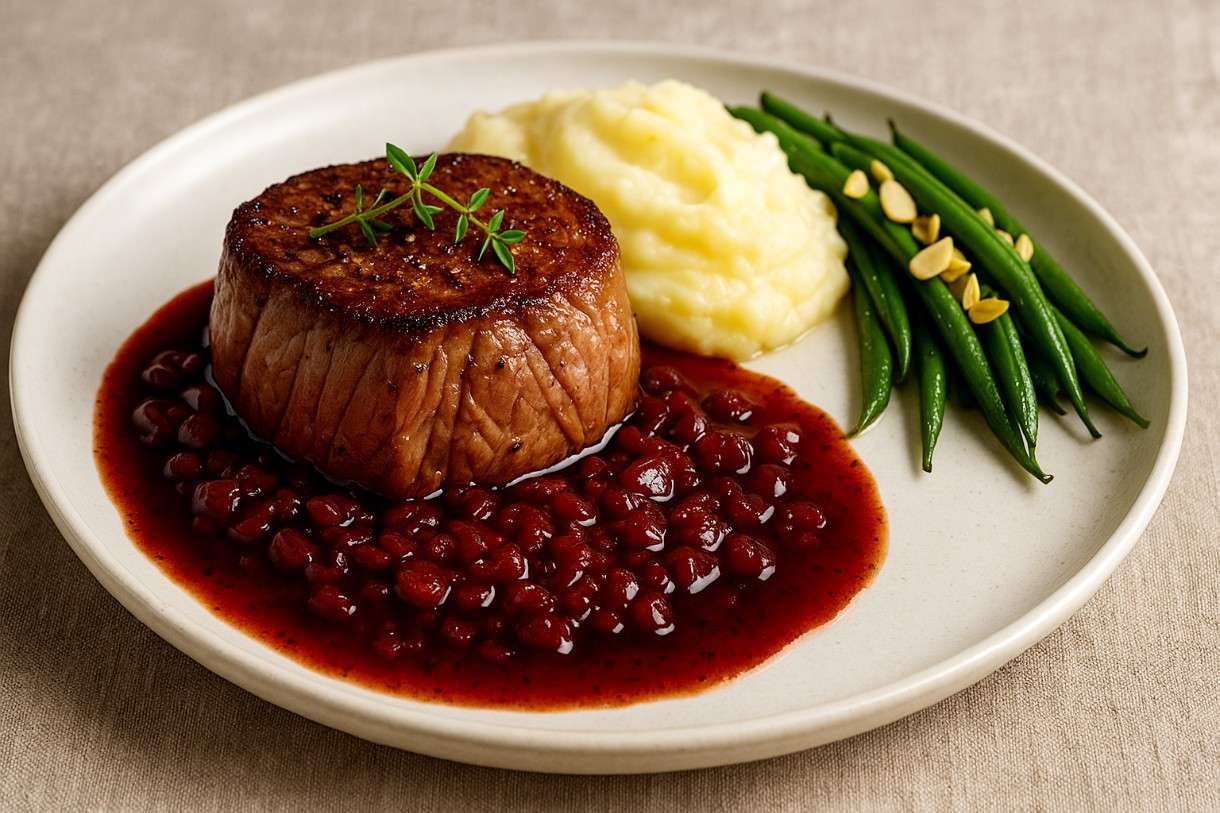 Rinderfilet mit Rotwein-Schalotten-Sauce – Ein moderner französischer Weihnachtsklassiker