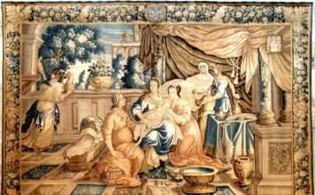 Ein Gütesiegel für die Ewigkeit – wie das IGP-Siegel der Tapisserie d’Aubusson Aufwind gibt Tapisserie_d'Aubusson-Naissance_de_Marie_Wikipedia