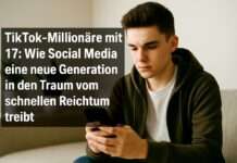 TikTok-Millionäre mit 17: Wie Social Media eine neue Generation in den Traum vom schnellen Reichtum treibt TikTok_Millionäre_Illustration