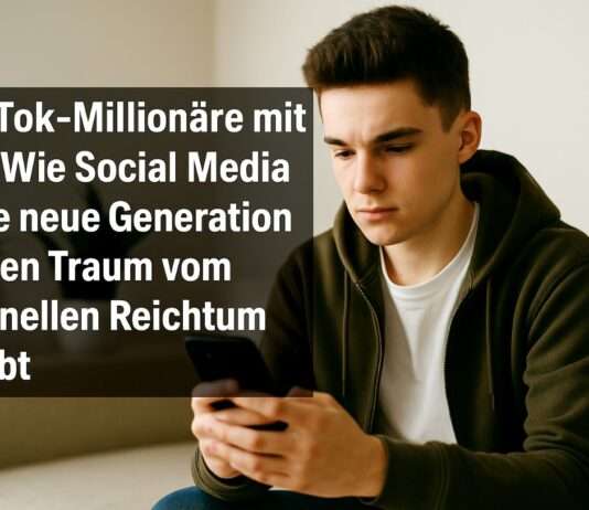 TikTok-Millionäre mit 17: Wie Social Media eine neue Generation in den Traum vom schnellen Reichtum treibt TikTok_Millionäre_Illustration