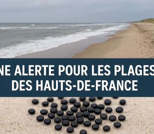 Plastikkugeln vor der Küste – eine unsichtbare Gefahr bedroht die Strände Nordfrankreichs Warnung-vor-Plastikverschmutzung_Illustration