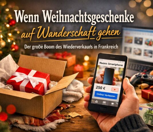 Wenn Weihnachtsgeschenke auf Wanderschaft gehen Wiederverkauf_Weihnachtsgeschenke_Frankreich_Illustration