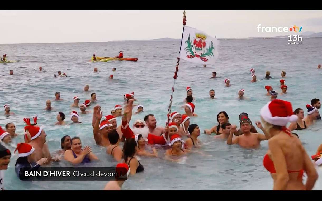Mit Weihnachtsmütze ins Mittelmeer – warum Nizza auch im Dezember badet