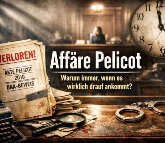 Warum immer dann, wenn es wirklich drauf ankommt? Ein Kommentar zur Affäre Pelicot Akte_Dominique_Pelicot_Illustration