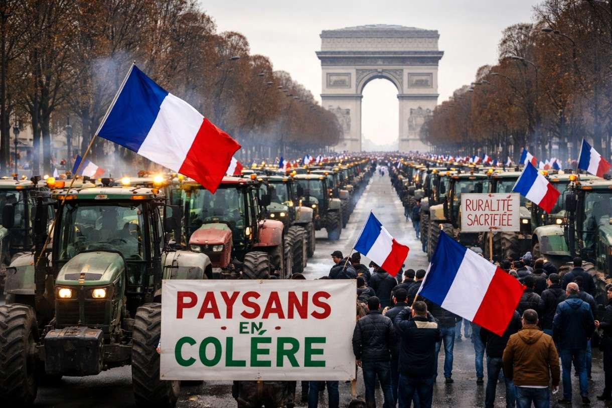 Traktoren in Paris – Ausdruck einer tief liegenden Agrarkrise