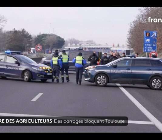Traktoren im Morgengrauen – warum der Zorn der Bauern Toulouse lahmlegte Blockade_Toulouse_Landwirte_ScreenFTV