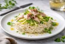 Céleri-Rémoulade mit Apfeljulienne & geräucherter Forelle Céleri-Rémoulade-mit-Apfeljulienne-&-geräucherter-Forelle