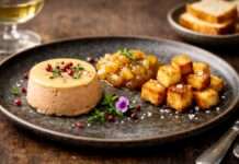 Entenleber-Parfait mit Birnen-Chutney und Brioche-Croutons Entenleber-Parfait-mit-Birnen-Chutney-und-Brioche-Croutons