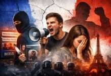 Frankreichs blinder Fleck: Der unterschätzte Aufstieg des radikalen Maskulinismus Frankreich_Maskulinismus-Illustration