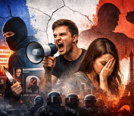 Frankreichs blinder Fleck: Der unterschätzte Aufstieg des radikalen Maskulinismus Frankreich_Maskulinismus-Illustration