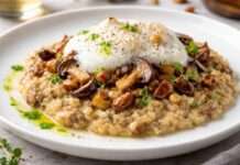 Maroni-Risotto mit Pilzen und Parmesan-Espuma Maroni-Risotto-mit-Pilzen-und-Parmesan-Espuma