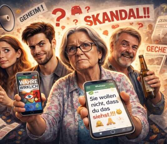 Kommentar: „Vertraue keinem – außer Tante Gertrude auf WhatsApp“ Misstrauen-Medien-Kommentar_Illustration