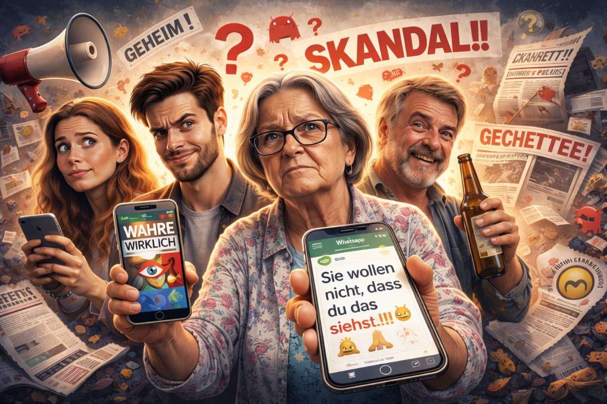Kommentar: „Vertraue keinem – außer Tante Gertrude auf WhatsApp“
