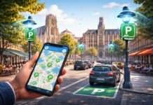 Mit Sensoren gegen den Parkplatzfrust – Wie Beauvais mit KI den Stadtverkehr entlastet Parkplatzsuche-mit-KI_Illustration