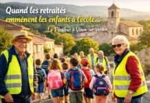 Wenn Rentner morgens Schulwege lenken – wie ein Dorf im Süden Frankreichs Solidarität neu erfindet Pedibus_Var_Illustration