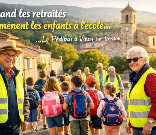 Wenn Rentner morgens Schulwege lenken – wie ein Dorf im Süden Frankreichs Solidarität neu erfindet Pedibus_Var_Illustration