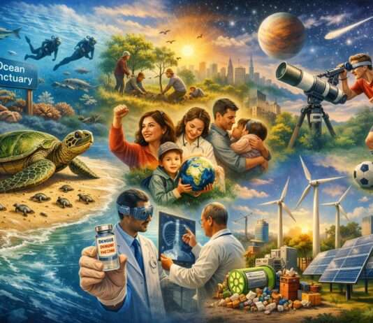 Die leisen Siege eines lauten Jahres – warum 2025 mehr Hoffnung verdient, als die Schlagzeilen vermuten lassen Positives_2025_Illustration