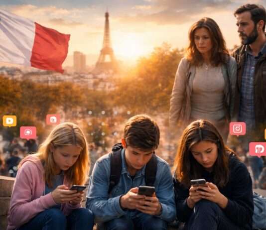 Digitale Leitplanken für Kinder – Frankreich zieht die Zügel an und will nun auch VPN verbieten Social-Media_Minderjährige_Frankreich_Illustration