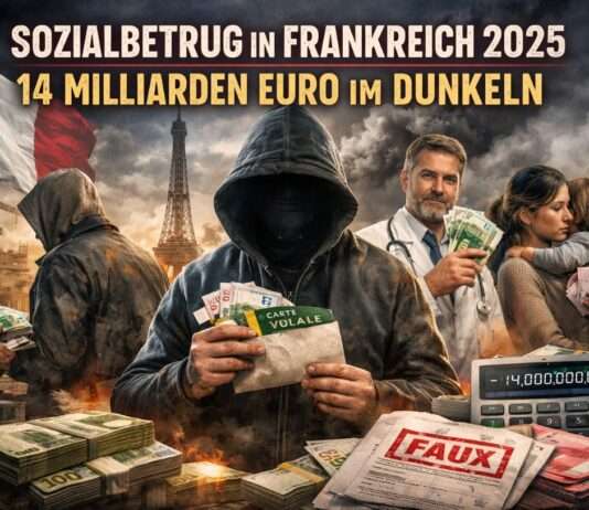 Kommentar: Willkommen im Land der 14-Milliarden-Euro-Frage Sozialbetrug_Frankreich_Illustration