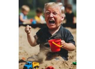 Kommentar: Weltpolitik im Sandkasten – und wir dürfen zuschauen Trump_Sandkasten_Illustration