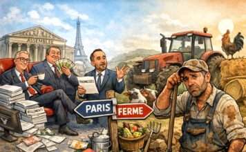 Frankreichs schleichender Reputationsverlust: Warum die Korruptionswahrnehmung zum politischen Risiko wird Unproduktive_Politik_produktive_Landwirtschaft_Illustration