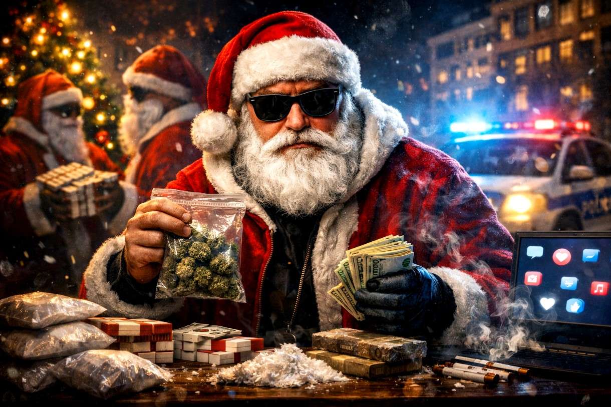 Père Noël auf Abwegen – wenn sich Drogenhandel eines "normalen" Marketings bedient