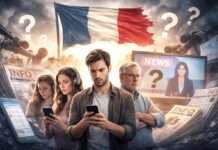 Vertrauen im Krisenmodus – Warum so viele Franzosen den Medien misstrauen Weniger-Vertrauen-in-die-Medien_Illustration