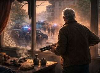 Kommentar: Wenn ein 78-Jähriger zur tickenden Zeitbombe wird Bewaffneter-Rentner_Illustration