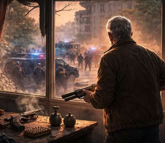 Kommentar: Wenn ein 78-Jähriger zur tickenden Zeitbombe wird Bewaffneter-Rentner_Illustration