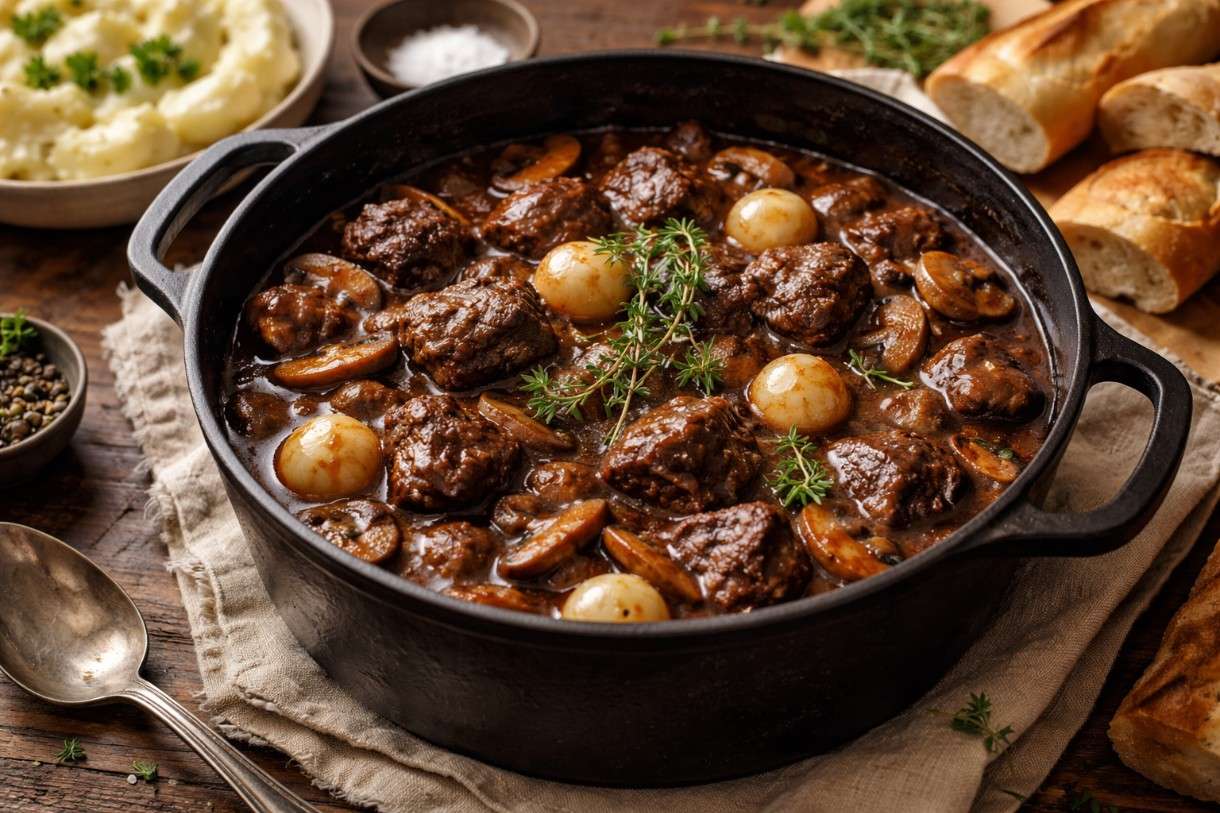 Ramadan in der französischen Küche: Boeuf Bourguignon halal – ein Klassiker neu gedacht