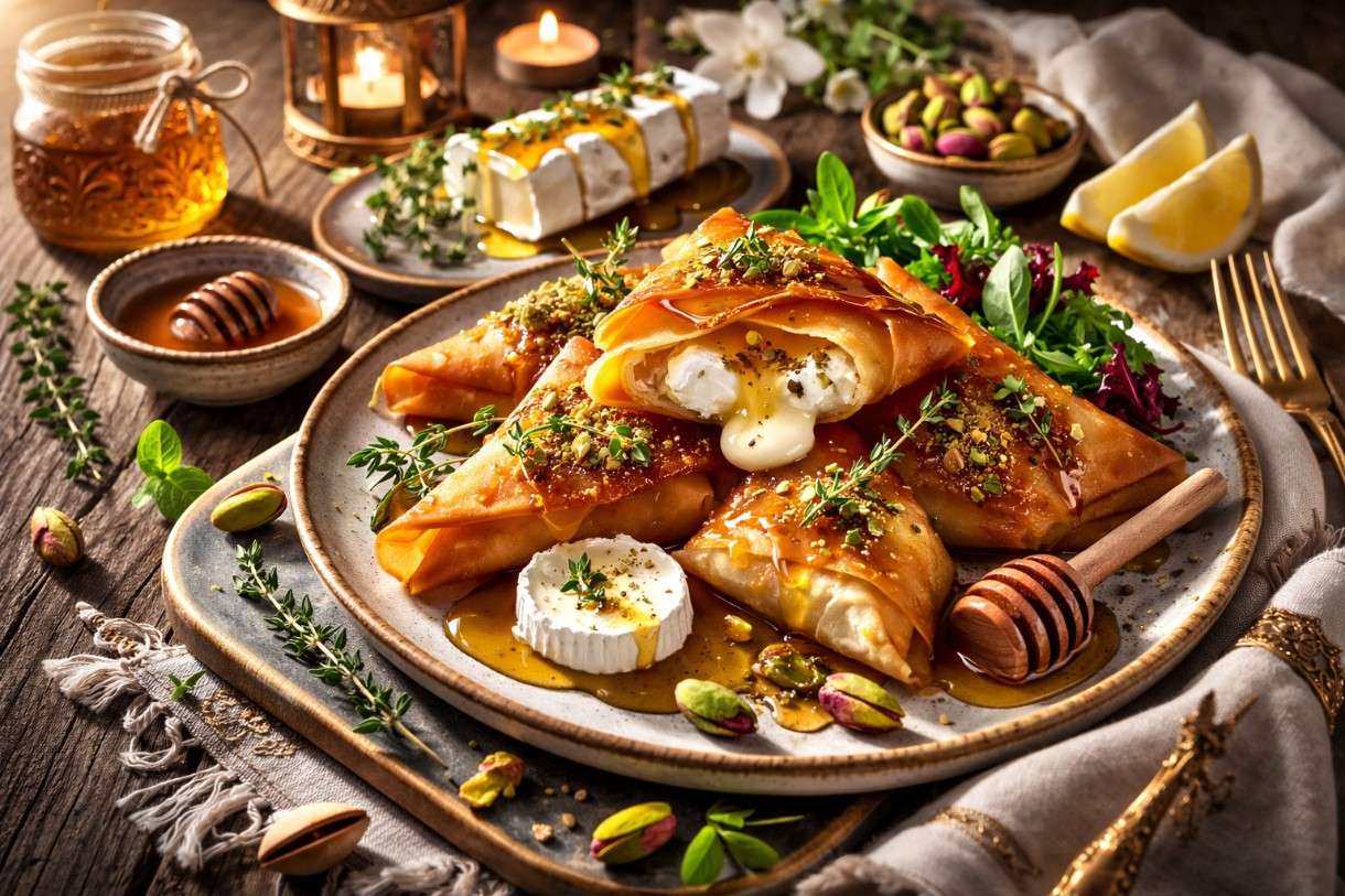 Ramadan in der französischen Küche: Brik au fromage de chèvre et miel