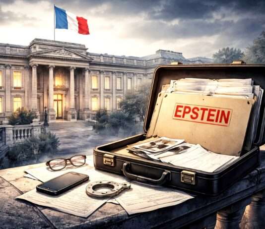 Ein Schatten über dem Quai d’Orsay Epstein-files_Auswirkungen_Frankreich_Illustration