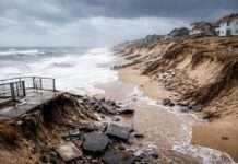 Wenn das Meer sich Land nimmt – Die sichtbaren Narben der Atlantikstürme Erosion-Atlantikküste_Illustration