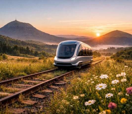 Puy-de-Dôme: Wie das „Ferromobile“ kleine Dörfer zurück auf die Schiene bringt Ferromobile_Illustration