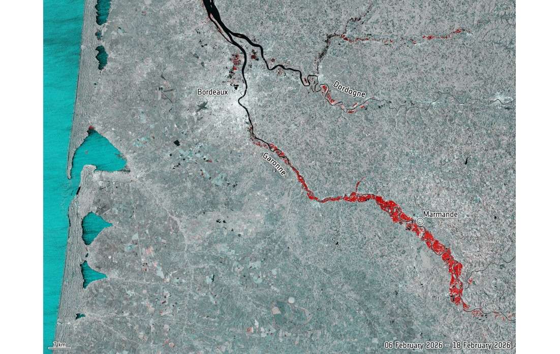 Hochwasser ohne Maßzahl: Warum die überflutete Fläche im Westen Frankreichs bislang niemand beziffern kann