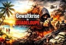 Guadeloupe im Griff der Gewalt: Wenn ein französisches Inselparadies seine Unschuld verliert Gewalt-Guadeloupe_Illustration