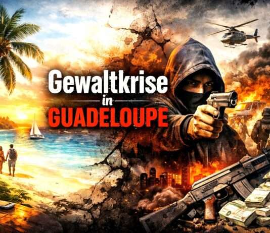 Guadeloupe im Griff der Gewalt: Wenn ein französisches Inselparadies seine Unschuld verliert Gewalt-Guadeloupe_Illustration
