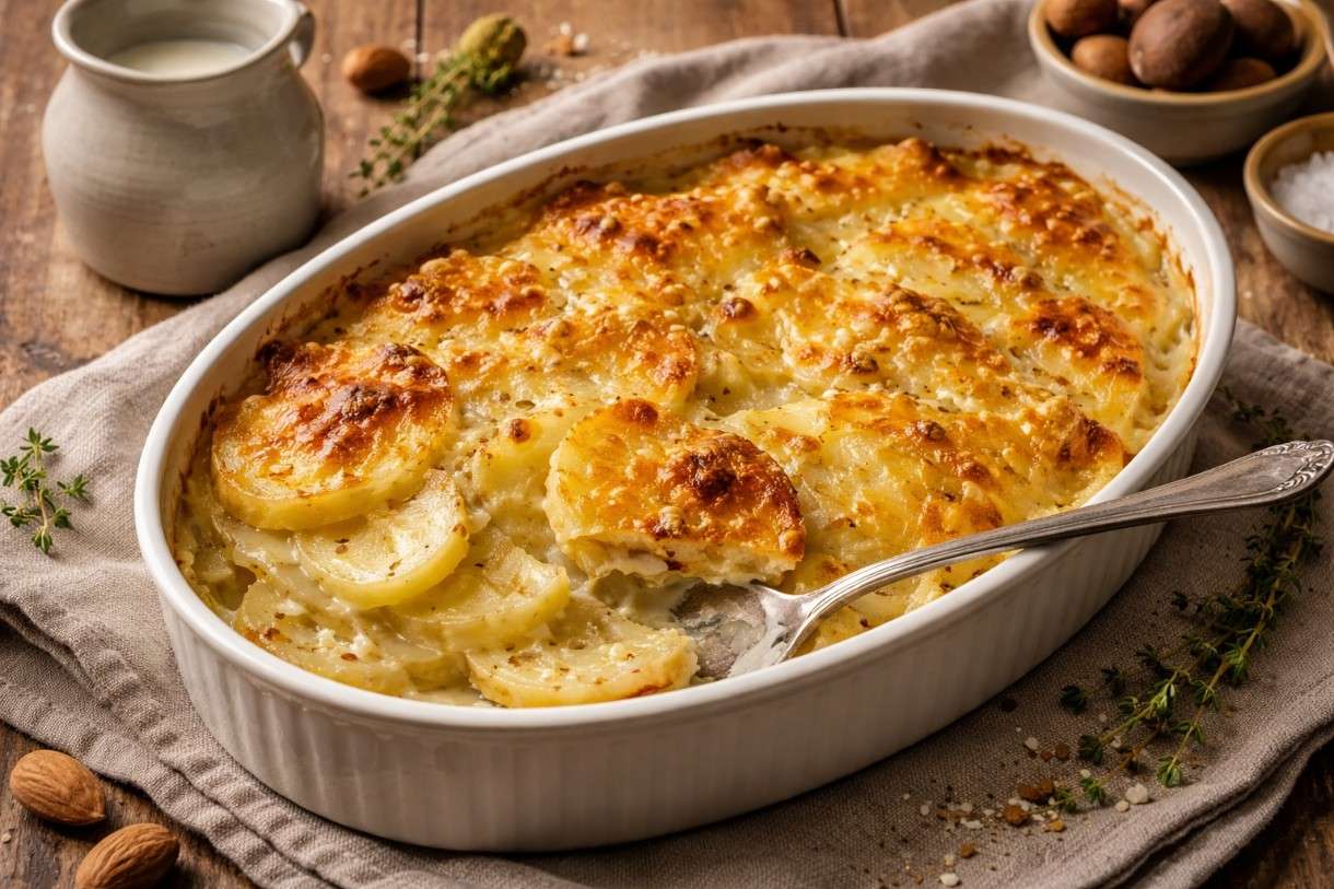 Ramadan in der französischen Küche: Gratin dauphinois au lait d’amande – Cremige Eleganz ohne Schwere