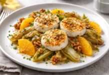 Der Februar in der französischen Küche – Gratinierter Ziegenkäse auf warmem Chicorée-Salat mit Orangenfilets Gratinierter-Ziegenkäse-auf-warmem-Chicorée-Salat-mit-Orangenfilets