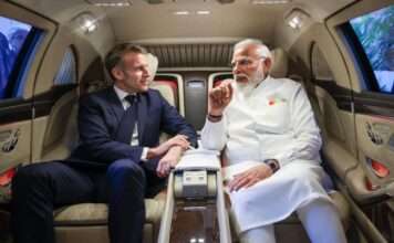 Zwischen Deeskalation und Weltordnung: Macrons Vorstoß in Neu-Delhi Emmanuel-Macron_Narendra Modi_ScreenX