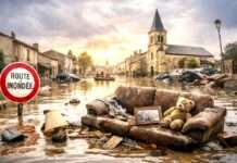 Wer zahlt, wenn das Wasser kommt? Hochwasser-Schaden_Illustration