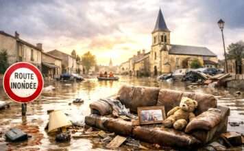 Wer zahlt, wenn das Wasser kommt? Hochwasser-Schaden_Illustration