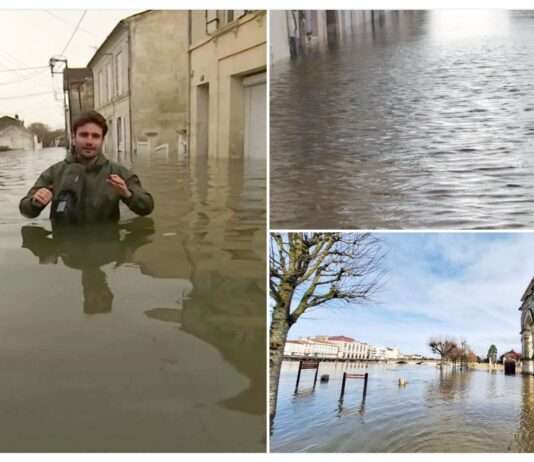 Saintes im Griff der Fluten: „Es ist die Hölle“, klagt Bürgermeister Bruno Drapron Hochwasser_Überschwemmung_Saintes_Charante_ScreenX