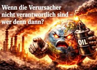 Kommentar: Wenn die Verursacher nicht verantwortlich sind – wer denn dann? Klimawandel-Verursacher_Verantwortung_Illustration